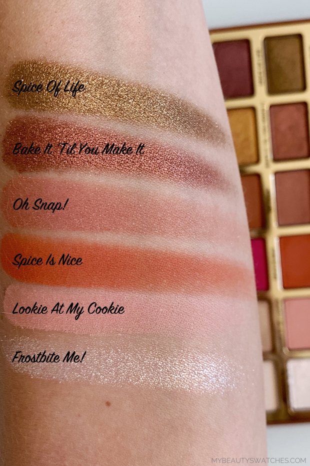 Too Faced_Gingerbread Palette swatches 2.jpg